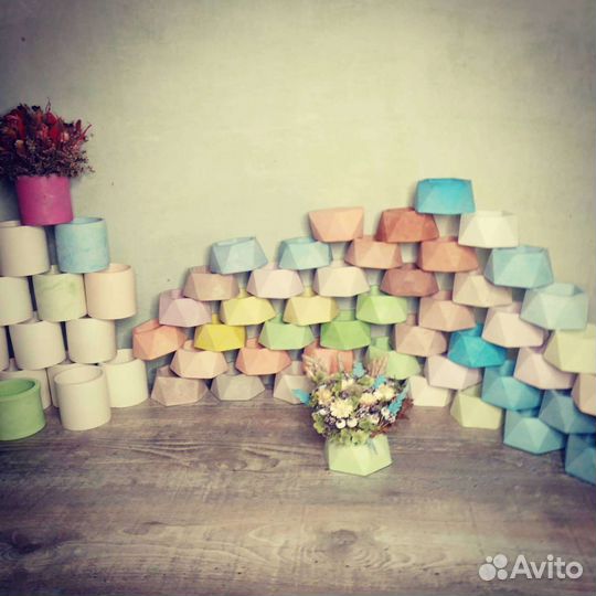 Гипсовое кашпо