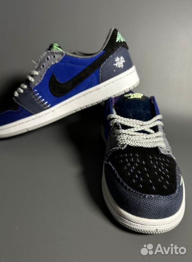 Кроссовки AIR jordan 1 LOW x Zion Williamson Ice Л