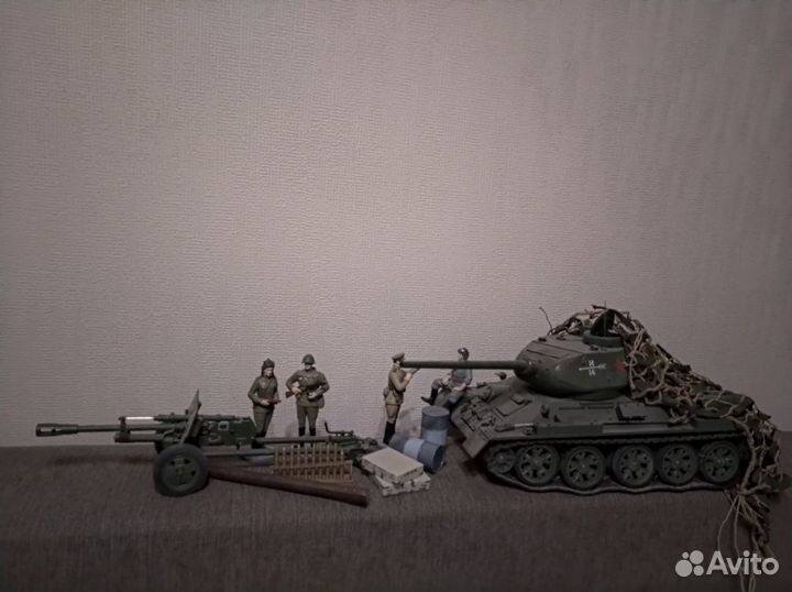 Танк Т-34, пушка зис-3 1:16 DeAgostini