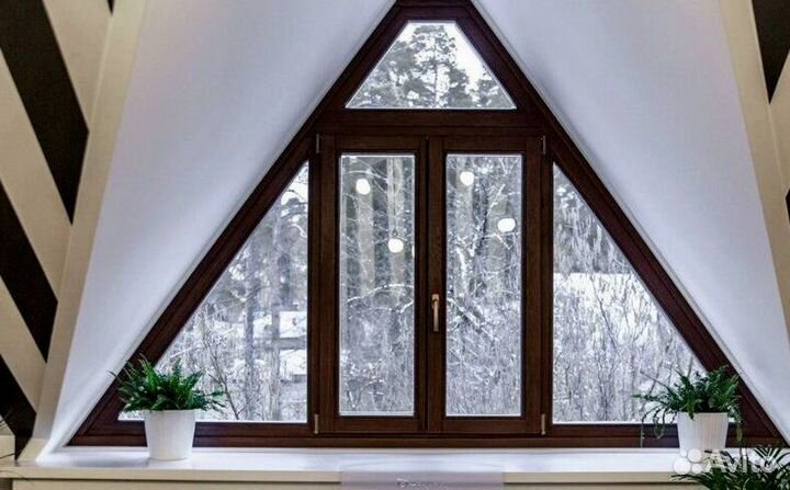 Фигурное пластиковое окно