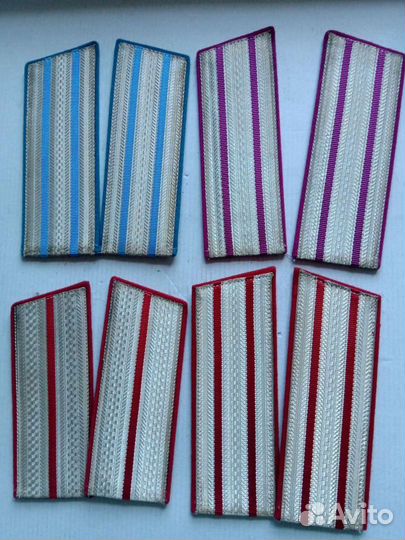 Погоны 1956 г парадные СССР петлицы кгб