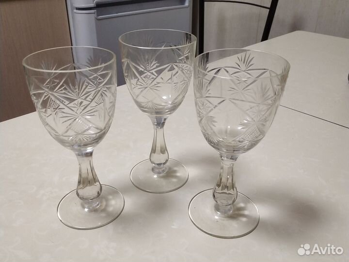 Бокалы/фужеры на ножке, винтаж, СССР