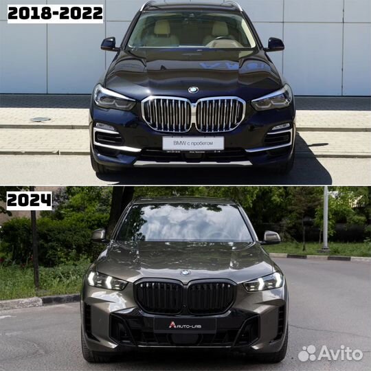 Рестайлинг М пакет для BMW X5 G05 2024 с фарами