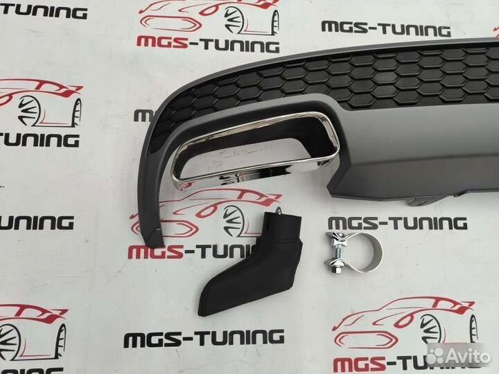 Диффузор Audi A6 C7 11-14 в стиле рестайлинг