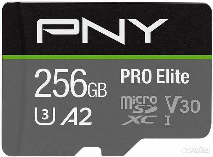 Новая USA PNY 256GB PRO Elite Class 10 U3 V30