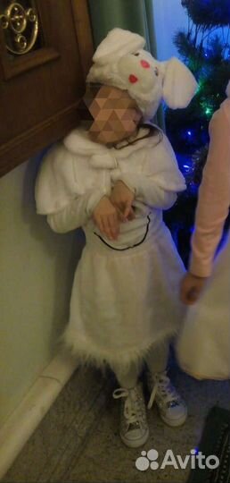 Детский новогодний костюм зайчика