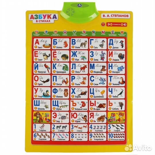 Говорящая азбука плакат. Звуковая азбука