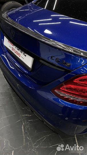 Спойлер PSM Style карбон для Mercedes C-class W205