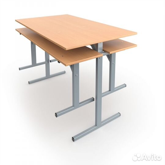 Комплект Стол + 2 лавки (обеденный)