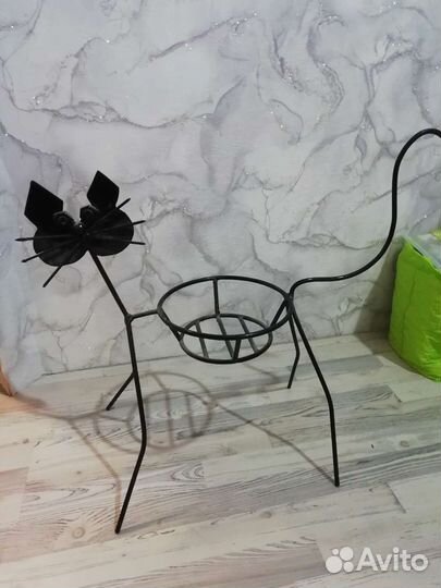 Подставка кот для цветов