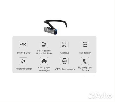 Портативная 4k камера от 1-го лица Оrdro EP7