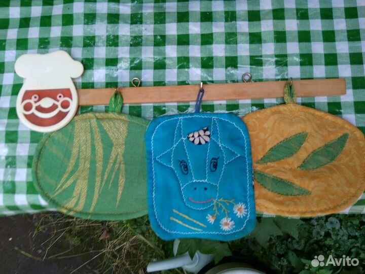 Набор для кухни: сидушки соломки ножи резка СССР