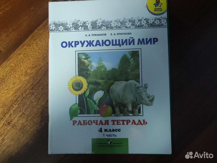 Рабочая тетрадь 4 класс 1 часть А.А.Плешаков