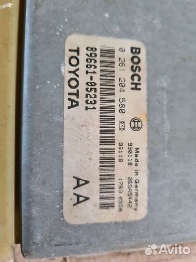 Эбу Toyota Avensis t220 1.6 4 a fe