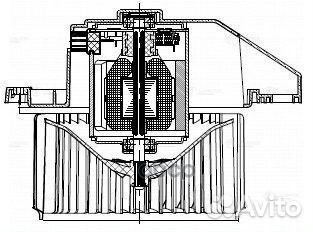 Э/вентилятор отоп. для а/м Hyundai Solaris II