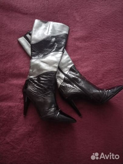 Сапоги кожаные