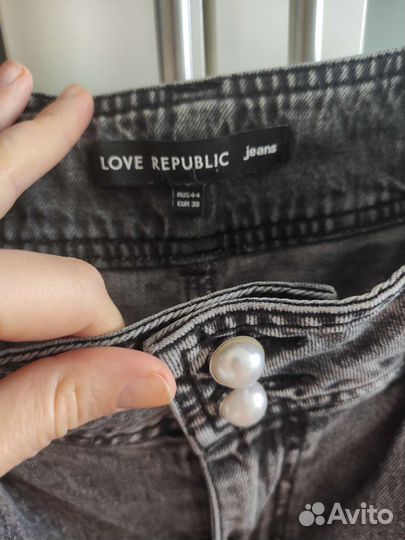 Джинсы черные love republic