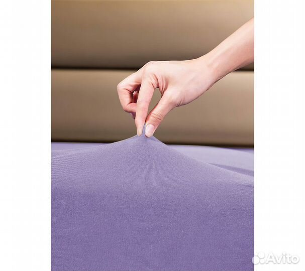 Простынь GoodNight Трикотаж 200х200х20 Лаванда на