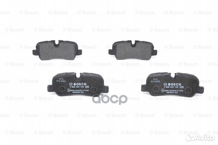 Колодки тормозные дисковые 0986494148 Bosch