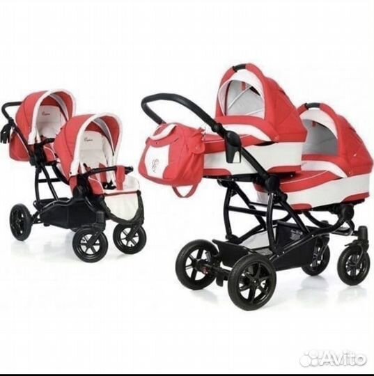 Коляска для двойни 3 в 1