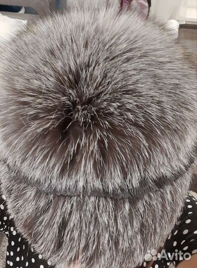 Шапка меховая чернобурка