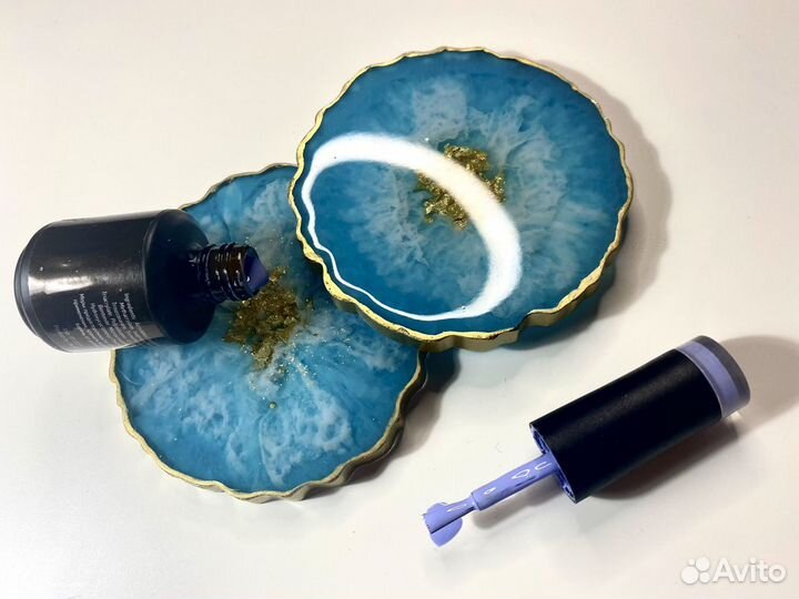 Подстаканники из эпоксидной смолы