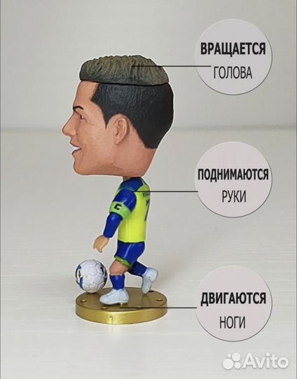 Игрушки фигурки футболиста Роналдо Аль-Наср