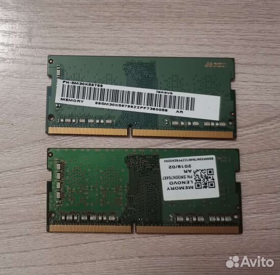Оперативная память ddr4 sodimm Samsung 6gb