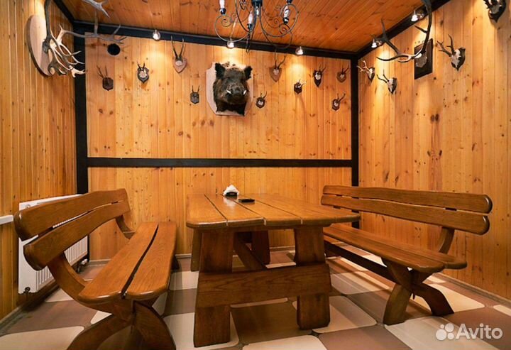 Баня на дровах с бассейном