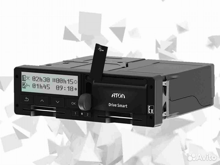 Тахограф атол Drive Smart с чипом скзи