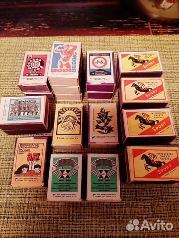 Спички СССР в деревянном коробке