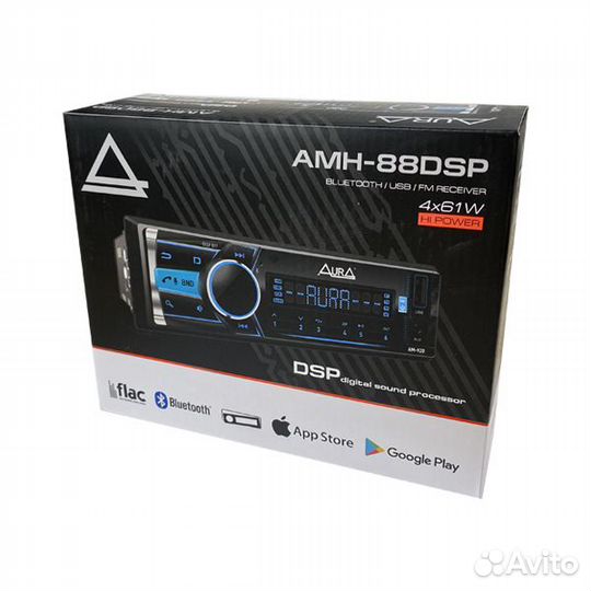 Процессорная автомагнитола Аurа AMH-88DSP 4 х 61вт