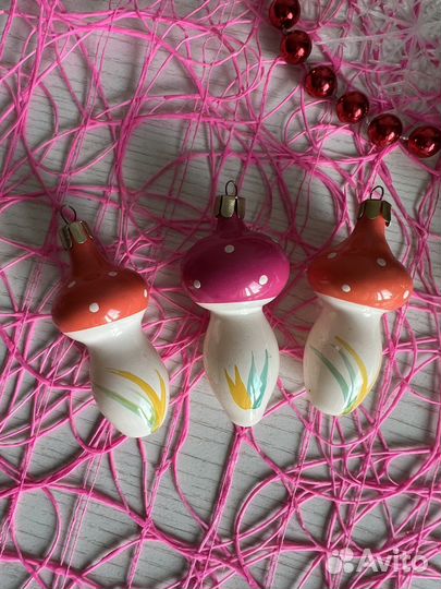 Елочная игрушка «Гриб»