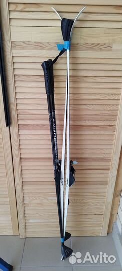 Лыжи детские с палками и ботинками размер 33-34