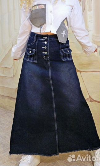 Джинсовая юбка, новая