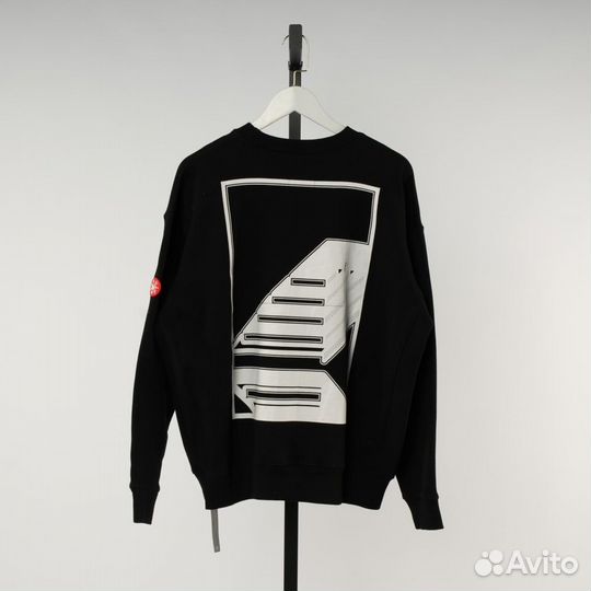 Свитшот cav empt черный оверсайз унисекс cavempt