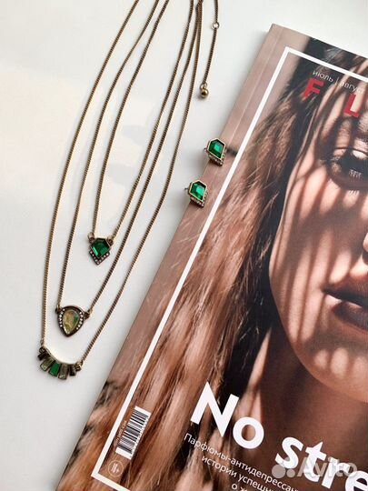 Колье, подвески, серьги комплект