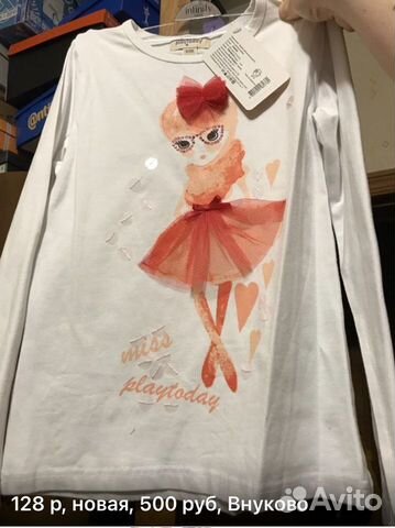 Футболка, лонгслив для девочки