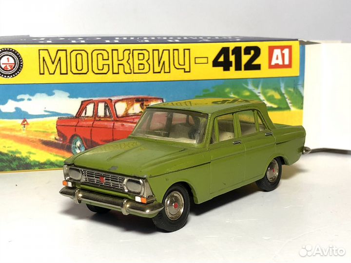 Модель москвич 412 А8 СССР 1:43 с коробкой