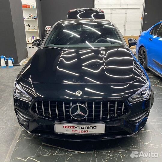 Решетка + диффузор с насадками Mercedes CLA 118