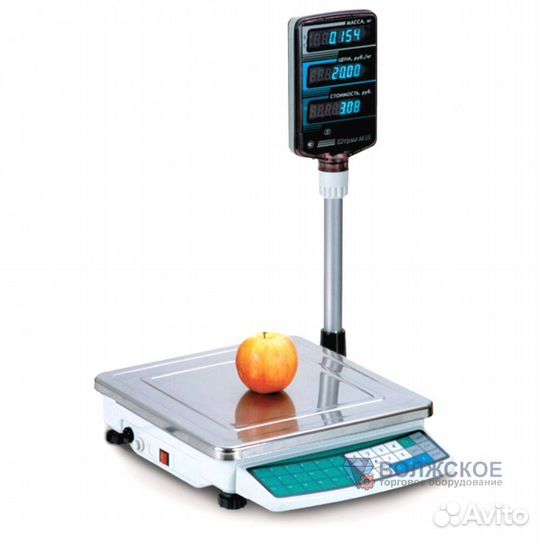 Торговые весы со стойкой