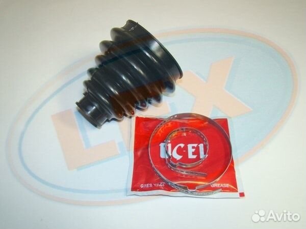 Пыльник шруса со смазкой и хомутами p.206-307-406