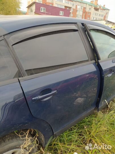 Задняя правая дверь ситроен С4 синяя