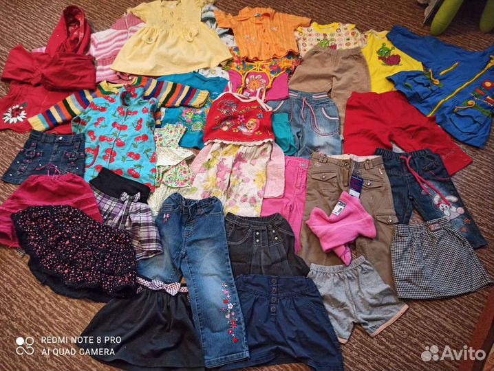 Пакет вещей для девочки 92-110