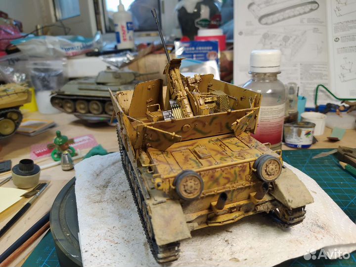 Модель 1/35 зсу Moebelwagen 3,7 см