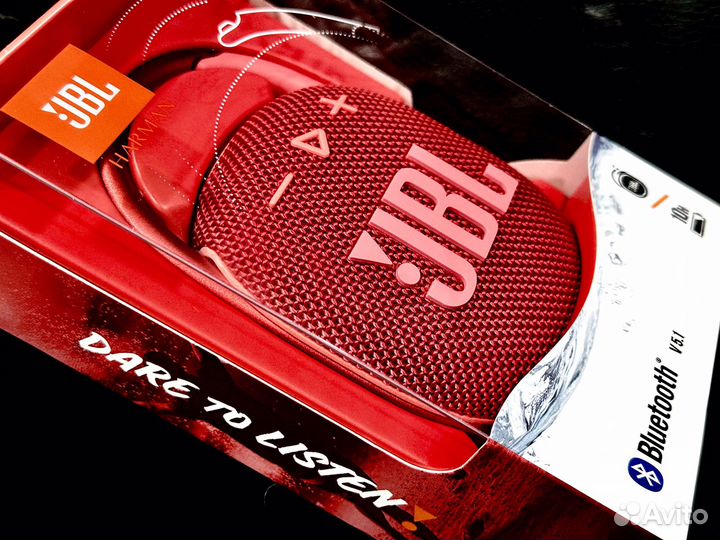 Портативная колонка JBL Clip 4 (Red) новая
