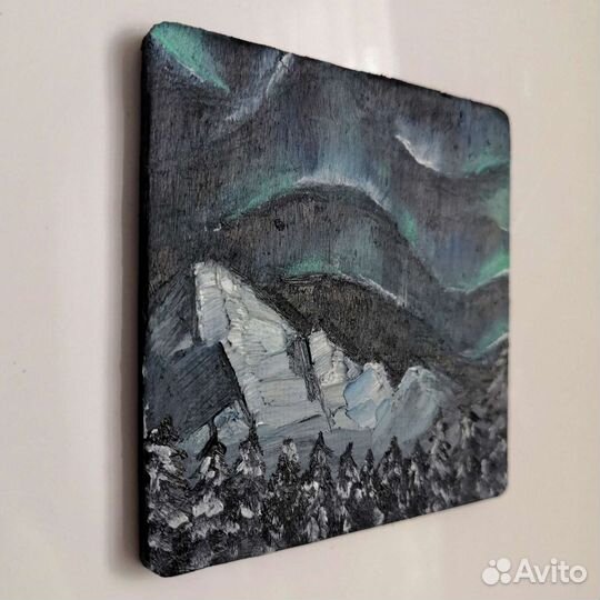 Картина маслом на мини-холсте