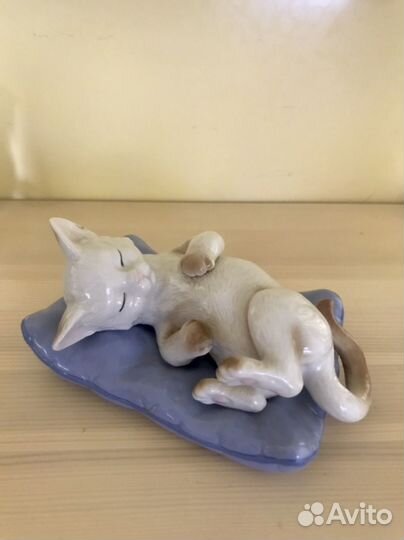 Фарфоровая статуэтка Котенок Германия Zillermahler