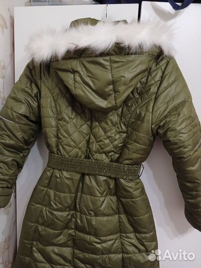 Пуховое пальто для девочки