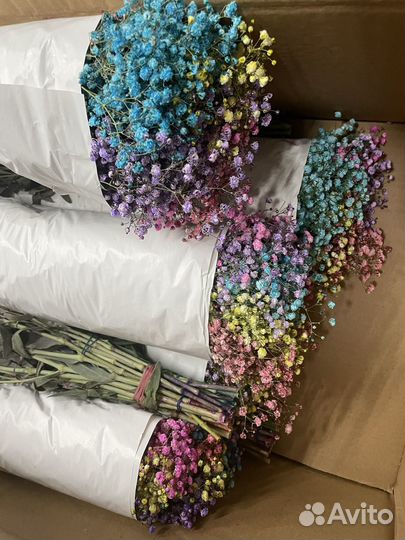 Букеты из воздушной гипсофилы